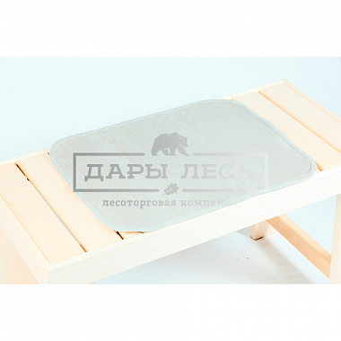Коврик (стеганый, 100% лён, коллекция "Натюрель", цвет бежевый)